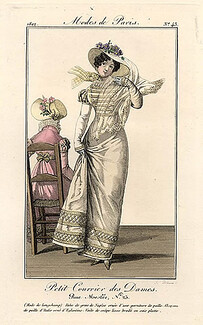 Petit Courrier des Dames 1822 Modes de Paris N°43