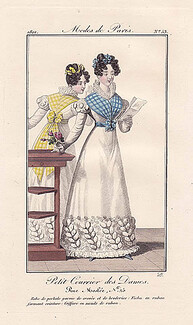 Petit Courrier des Dames 1822 Modes de Paris N°53