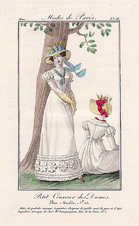 Petit Courrier des Dames 1822 Modes de Paris N°56