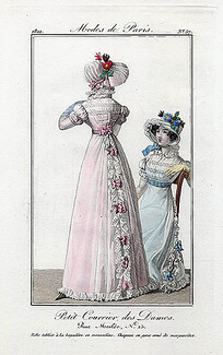 Petit Courrier des Dames 1822 Modes de Paris N°57