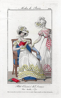Petit Courrier des Dames 1822 Modes de Paris N°60