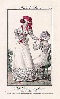 Petit Courrier des Dames 1822 Modes de Paris N°64