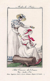 Petit Courrier des Dames 1822 Modes de Paris N°65