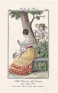 Petit Courrier des Dames 1822 Modes de Paris N°69