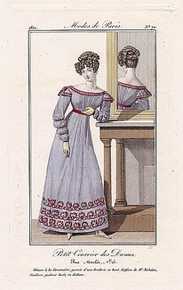 Petit Courrier des Dames 1822 Modes de Paris N°70