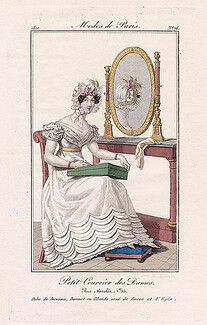 Petit Courrier des Dames 1822 Modes de Paris N°76