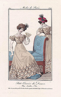 Petit Courrier des Dames 1822 Modes de Paris N°78