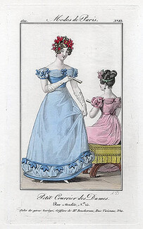 Petit Courrier des Dames 1822 Modes de Paris N°83