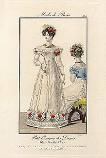Petit Courrier des Dames 1822 Modes de Paris N°96