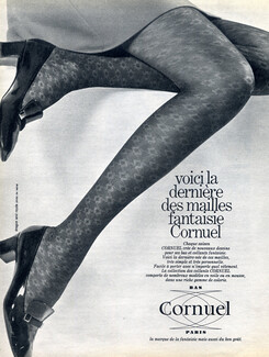 Cornuel (Stockings Hosiery) 1969 Collants Maille Fantaisie