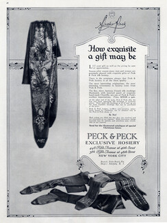 Peck & Peck (Hosiery, Stockings) 1916