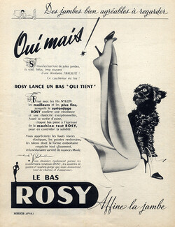 Rosy (Stockings Hosiery) 1953 Poodle