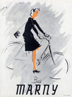 Marny (Stockings) 1942 Bicycle