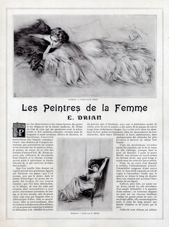 Les Peintres de la Femme - E. Drian, 1911 - Etienne Drian The Painter of the Woman, Elegant Parisienne, Text by Gabriel Mourey, 5 pages