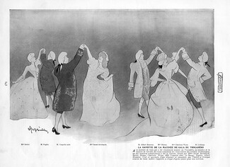 Leonetto Cappiello 1903 "La Gavotte" Dancer, Julia Bartet, Brasseur, Sarah Bernhardt, Réjane