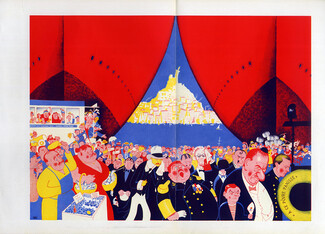 Dubout 1927 L'Enterrement de Panisse, Comic Strip
