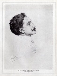 Paul Helleu 1911 Comte Robert de Montesquiou-Fezensac, Portrait