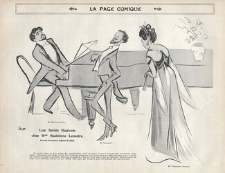 SEM 1903 Reynaldo Hahn, Mr Madrazzo, Madeleine Lemaire, Caricatures