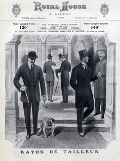 Royal House (Department Store) 1912 English Bulldog, Men's Clothing