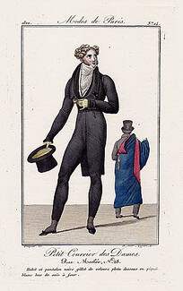 Petit Courrier des Dames 1822 Modes de Paris N°24 Dandy, A. Hubert Lefèvre Engraver