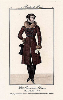 Petit Courrier des Dames 1823 Modes de Paris N°108 Dandy