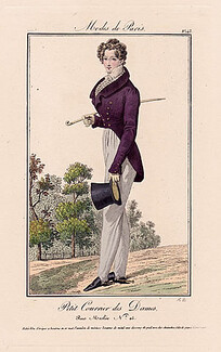 Petit Courrier des Dames 1823 Modes de Paris N°143 Dandy Shoes