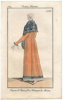 Le Journal des Dames et des Modes 1809 Costume Parisien N°959