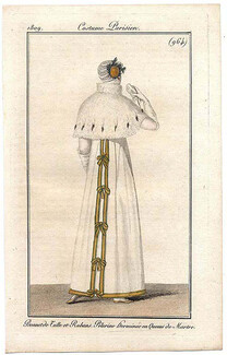 Le Journal des Dames et des Modes 1809 Costume Parisien N°964