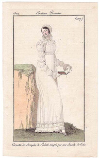 Le Journal des Dames et des Modes 1809 Costume Parisien N°1017