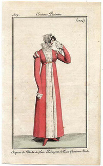 Le Journal des Dames et des Modes 1809 Costume Parisien N°1024