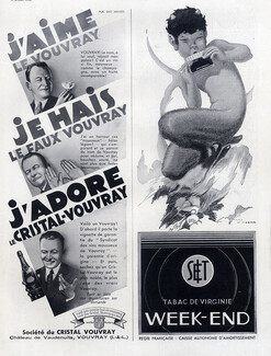 Week-End (Tobacco of Virginia) 1934 René Vincent, Pan Mythology