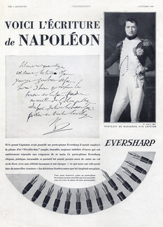 Eversharp (Pens) 1930 Portrait Napoléon Lefèvre, Autograph