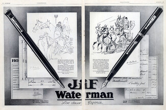 JIF Waterman (Pens) 1929 P. Dubout