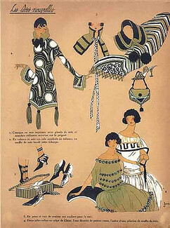 1923 ''Les Idees Nouvelles de la Mode'' ''Tres Parisien'' Fashion Goods, Handbag, Shoes