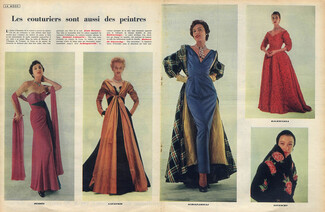 Jean Dessès, Jeanne Lafaurie, Balenciaga, Schiaparelli, Givenchy 1952