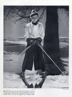 Anny Blatt (Ski Wear) 1936 Hilda Sturm, Skiing Champion, Photo Lipnitsky