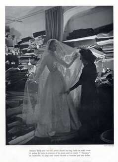 Jacques Fath 1949 Photo Honeyman, Wedding Dress