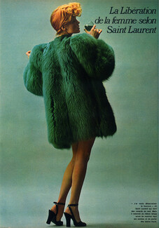 Yves Saint-Laurent 1971 La Libération de la femme, Fur Coat