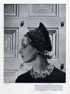 Rose Valois, Millinery — Vintage original prints and images
