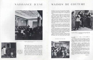 Naissance d'une Maison de Couture, 1948 - Juliette Verneuil Birth of a Fashion House, Fashion Show, Text by Marian
