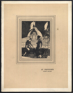 Au Printemps (Catalog Fashion) 1925 Etienne Drian, 8 illustrated Pages, 8 pages