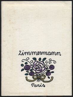 Zimmermann (Dressmaker) 1914 Leaflet, 4 Drawings of Géta