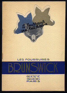 Fourrures Brunswick 1932 Fur Coats, Fox, Catalog 14 Pages, 14 pages
