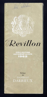 Revillon 1962 Portrait Danièlle Darrieux, Catalog 35 Pages, Fur Coat, Sighthound, 35 pages