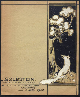 L. Goldstein (Catalog Furs) 1922 Fur Coat Fox, Muff, 20 illustrated pages, 20 pages