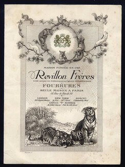 Revillon - Animals of Millod, Shop of Luigi Loir, Leaflet