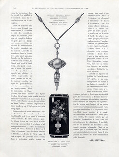 A propos de Quelques Bijoux Modernes, 1923 - Lacloche Frères Pendant, Bandeau, Nécessaire, Text by Paul Sentenac, 3 pages