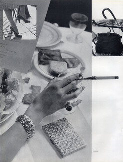 Boucheron 1950 Bracelet, Ring, Cigarette Holder, Photo Russel, Suviane (Handbags)