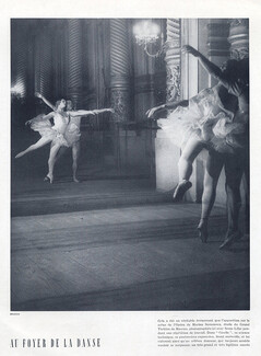 Marina Semenova & Serge Lifar 1936 Ballet, Rehearsal Gisèle, Photo Brassaï