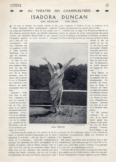Isadora Duncan - Son principe, son rêve, 1921 - Dancer, Artist's Career, Texte par Georges Delaquys